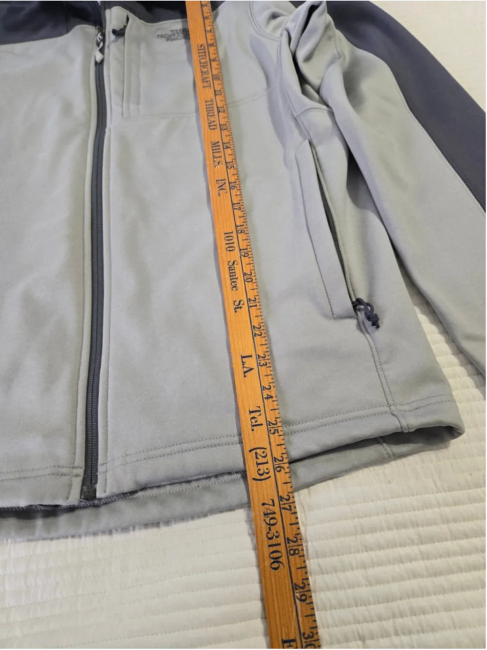 Men's The North Face Performance Jacket Size M Grey Dark Blue